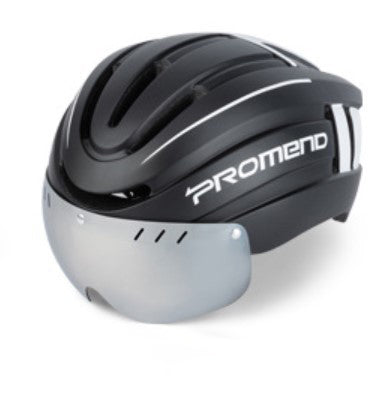 Mountainbike-Helm mit LED-Warnlicht