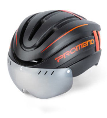 Mountainbike-Helm mit LED-Warnlicht