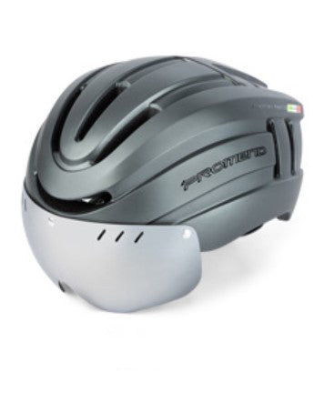 Mountainbike-Helm mit LED-Warnlicht