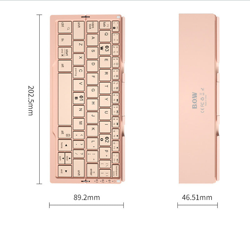 Faltbare Mini Bluetooth-Tastatur mit Ständer