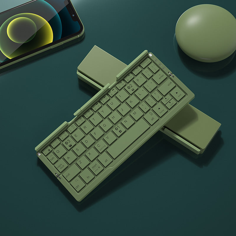 Faltbare Mini Bluetooth-Tastatur mit Ständer