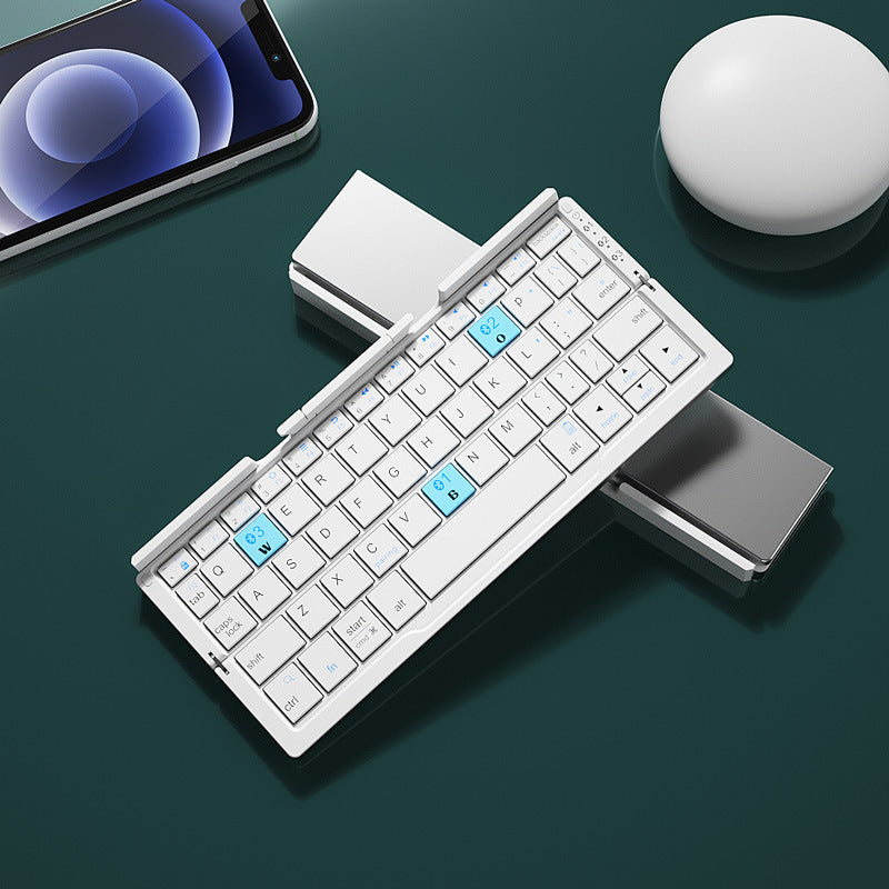 Faltbare Mini Bluetooth-Tastatur mit Ständer