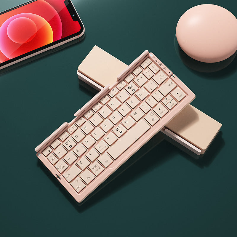 Faltbare Mini Bluetooth-Tastatur mit Ständer