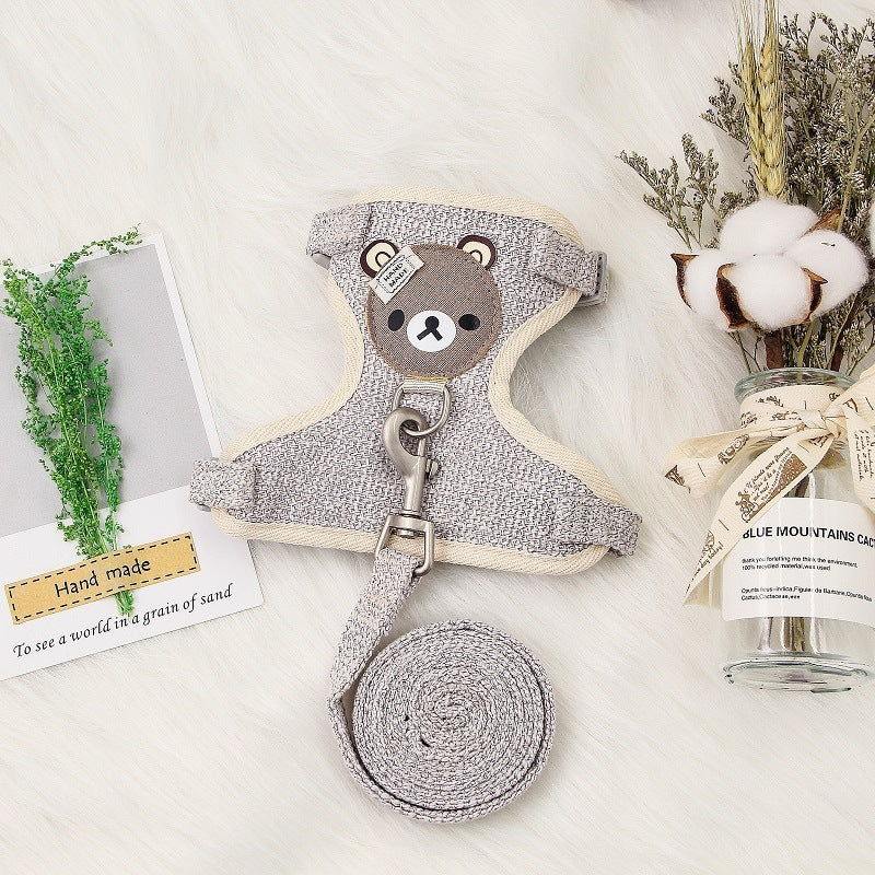 Hundeleine mit Geschirr für kleine Hunde und Katzen | LuxeStyle