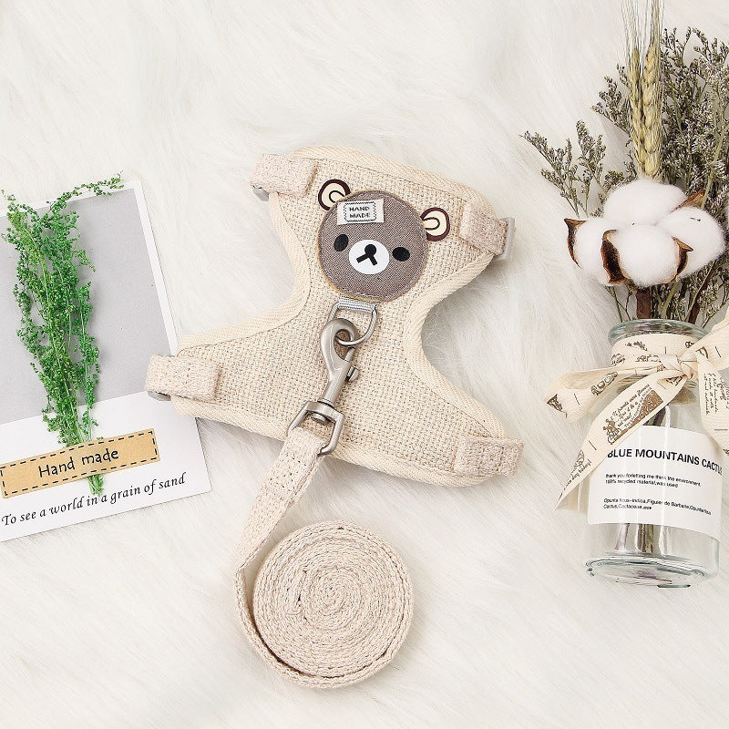 Hundeleine mit Geschirr für kleine Hunde und Katzen – Bild 3 | LuxeStyle