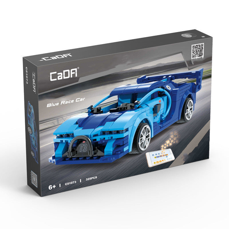 Blauer Sportwagen