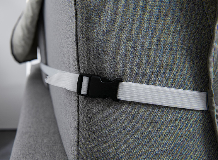 Sofaüberwurf mit Chaise Longue, Grau – Bild 1 | LuxeStyle