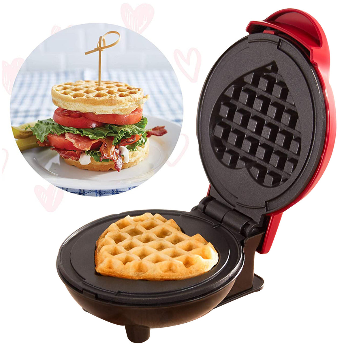 Mini Waffeleisen für Zuhause – Bild 4 | LuxeStyle