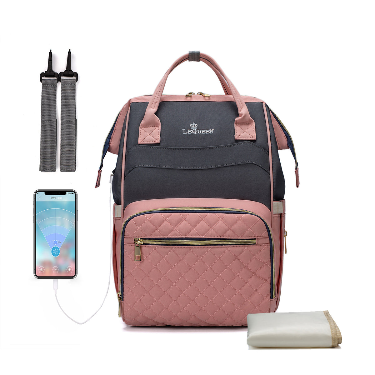 Multifunktionaler Mommy-Rucksack grosse Kapazität – Bild 7 | LuxeStyle
