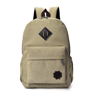 Canvas-Rucksack Retro Trend College Style – Bild 2 | LuxeStyle