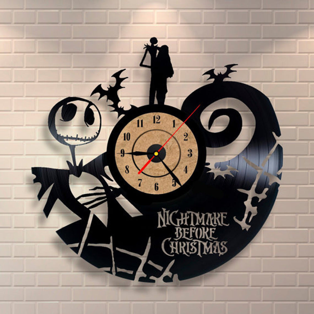 Vinyl-Schallplatten-Uhr