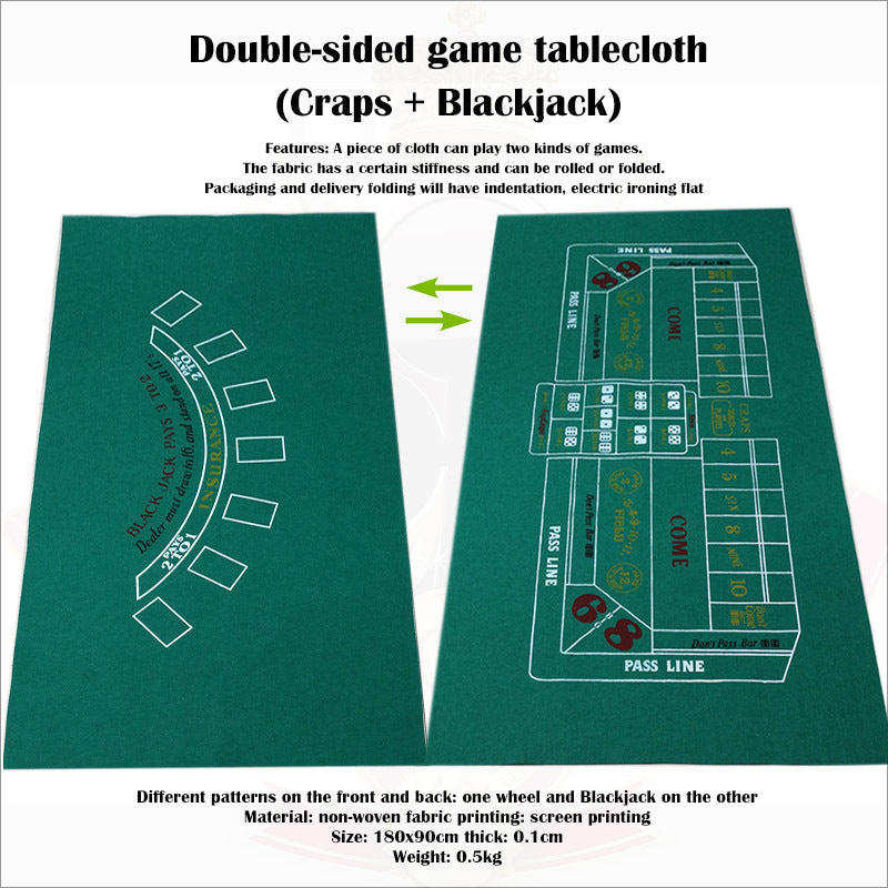 Doppelseitige Spieltischauflage aus Vliesstoff | LuxeStyle