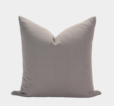 Quadratisches Kissen Beige mit weissen Nähten – Bild 3 | LuxeStyle