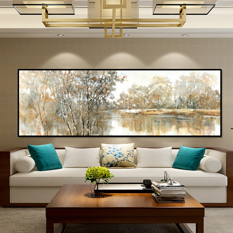 Abstrakte Landschaft – Leinwandbild – Bild 2 | LuxeStyle