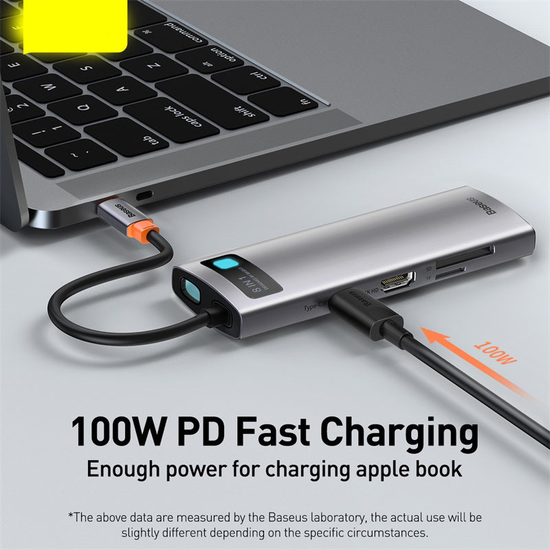 Baseus Metal Shimmer Type-C 6-in-1 Docking Station