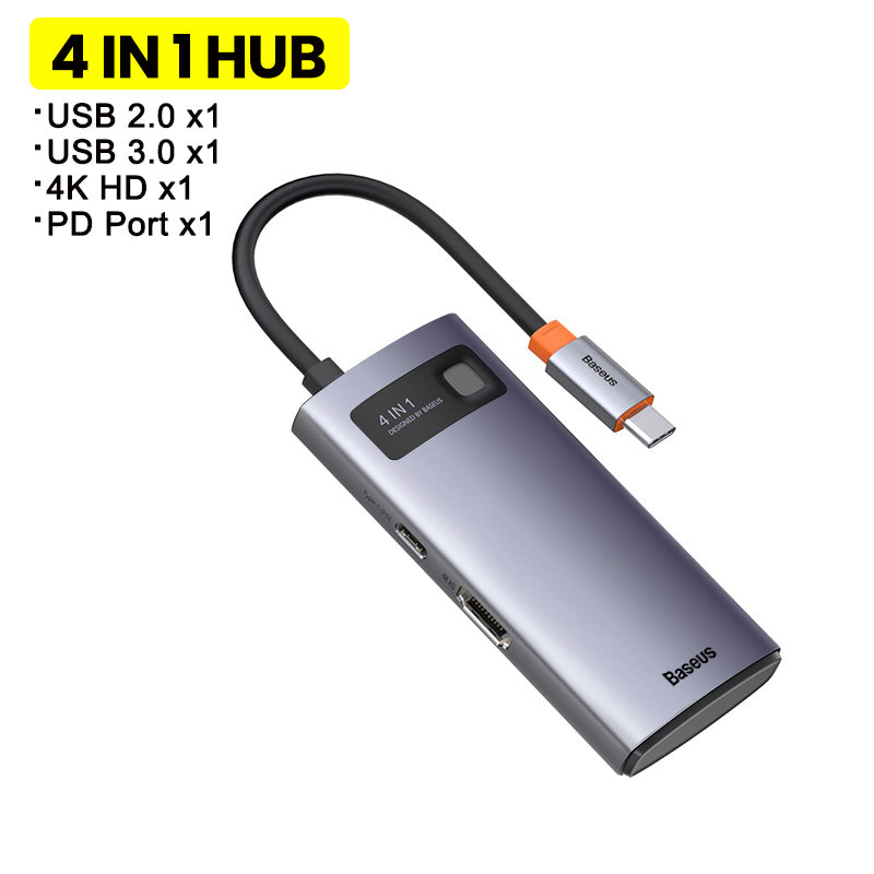 Baseus Metal Shimmer Type-C 6-in-1 Docking Station