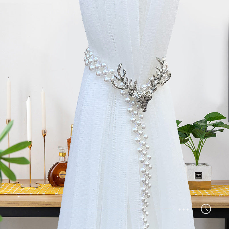Hirschkopf-Metallhaken für Vorhänge | LuxeStyle
