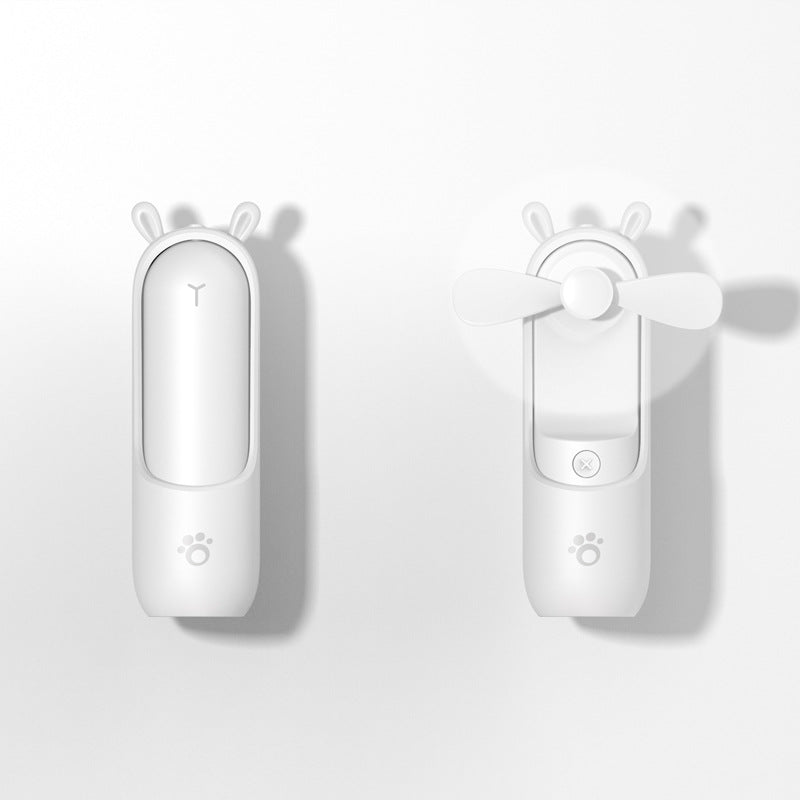 Mini Handventilator mit Sprühbefeuchtung & Powerbank