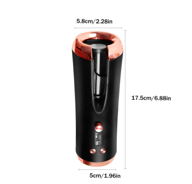 Kabelloser Lockenstab mit LCD-Display – Bild 1 | LuxeStyle