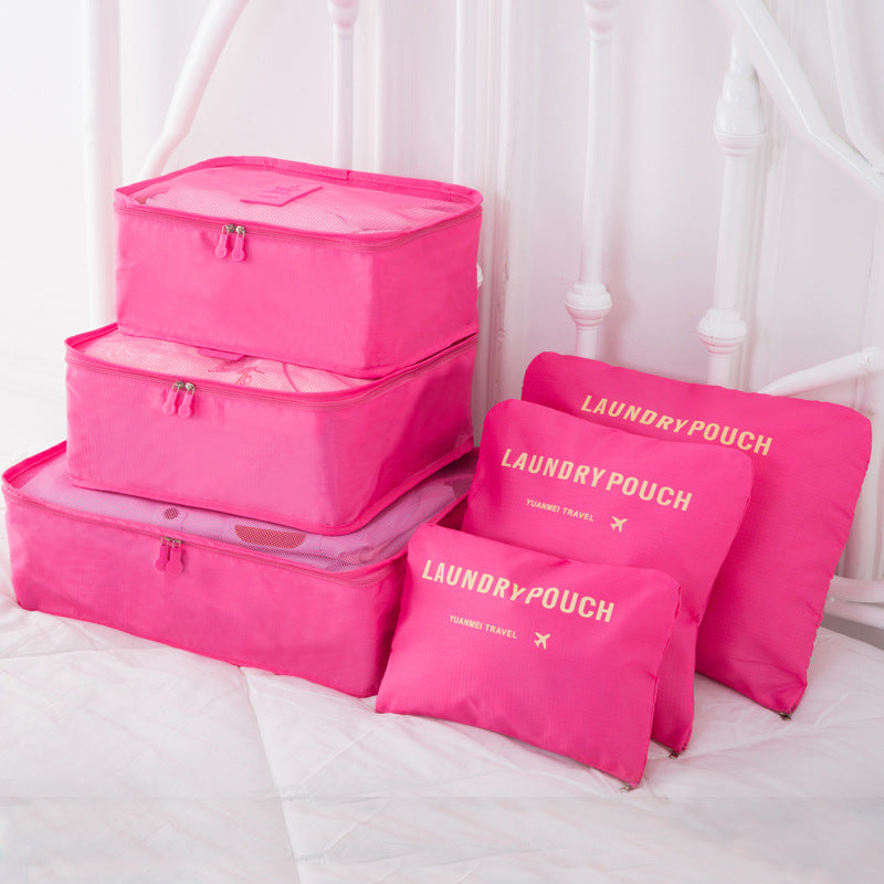 6-teiliges Reise-Organizer-Set für Kleidung