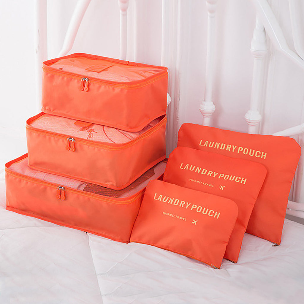 6-teiliges Reise-Organizer-Set für Kleidung
