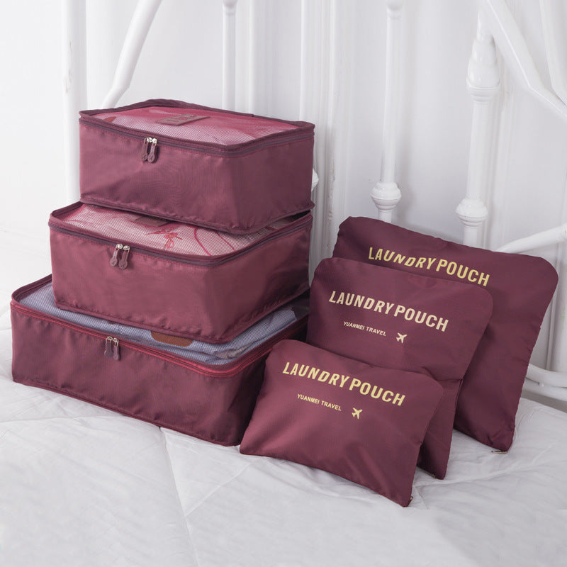 6-teiliges Reise-Organizer-Set für Kleidung