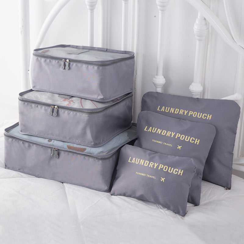 6-teiliges Reise-Organizer-Set für Kleidung