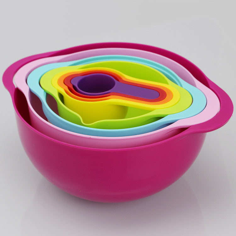Regenbogen Salat-Set, 8-teilig | LuxeStyle