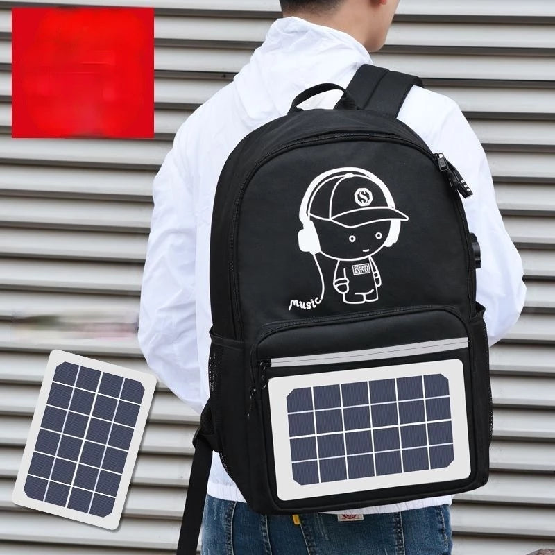 Solarbetriebener Rucksack mit Wasserdichtem Oxford – Bild 6 | LuxeStyle