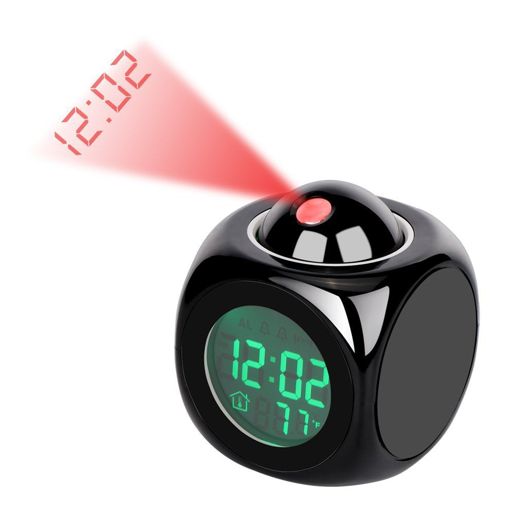 LED Projektionswecker mit Sprachfunktion
