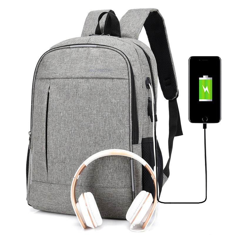 Rucksack mit Reissverschluss, wasserabweisend, 15-Zoll-Fach – Bild 5 | LuxeStyle