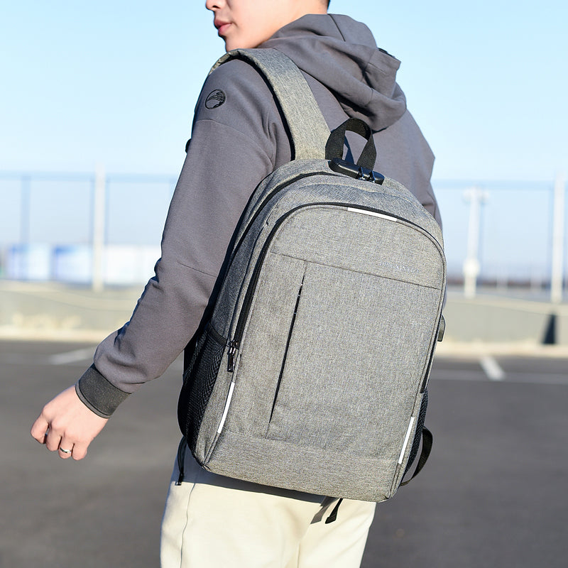 Rucksack mit Reissverschluss, wasserabweisend, 15-Zoll-Fach – Bild 2 | LuxeStyle