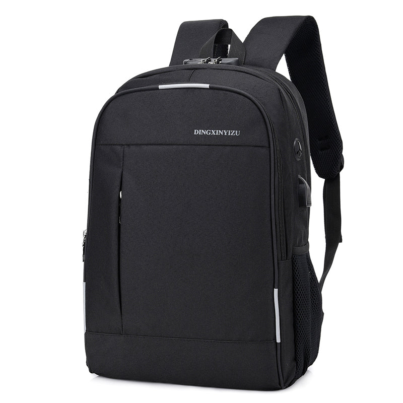 Rucksack mit Reissverschluss, wasserabweisend, 15-Zoll-Fach – Bild 4 | LuxeStyle