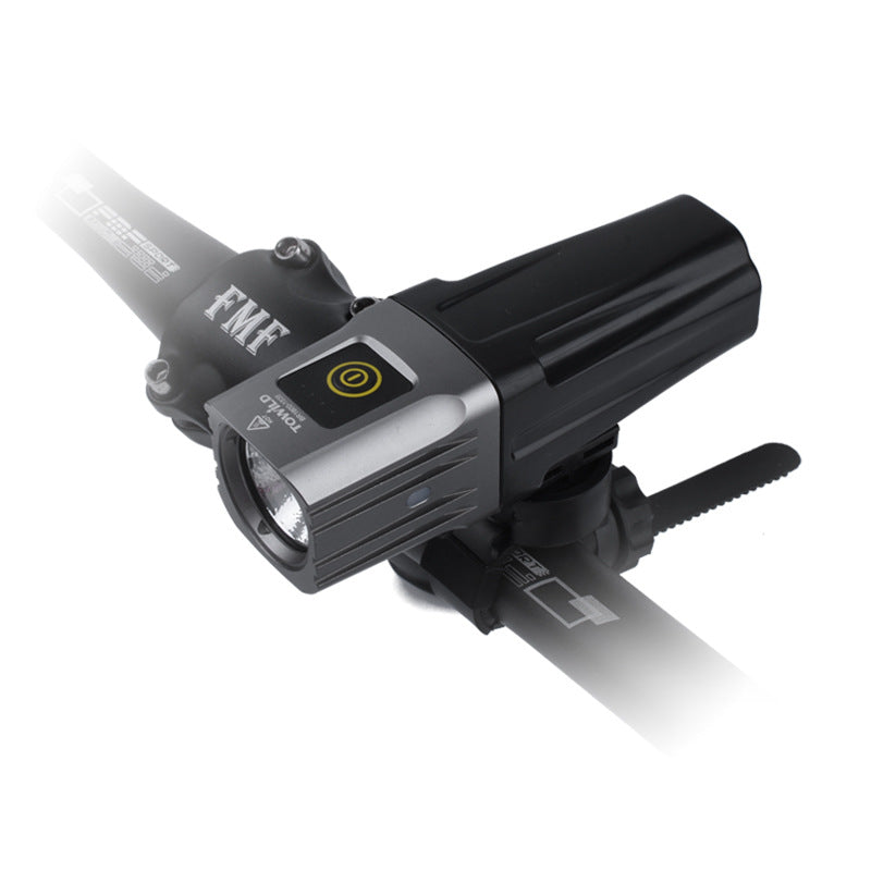 600-Lumen Fahrrad-Frontlicht schwarz/gra