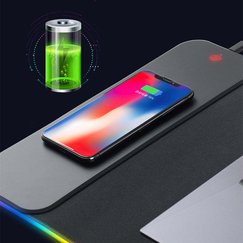 Kabelloses Lade-Mauspad mit RGB-Beleuchtung – Bild 2 | LuxeStyle