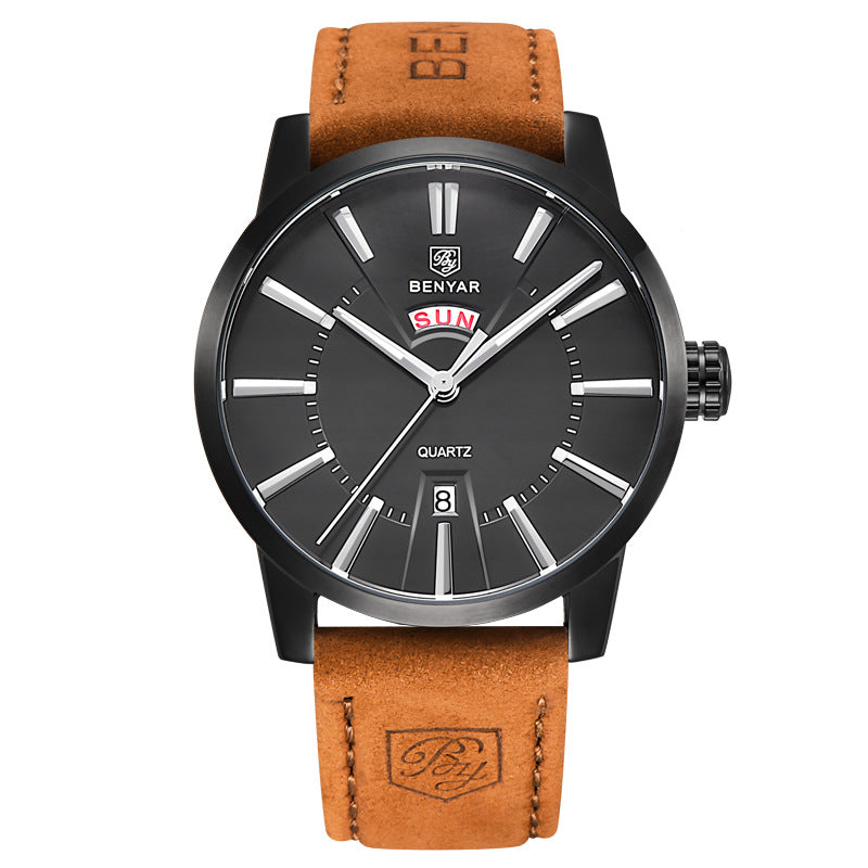 Binya Fashion Kalender Herrenuhr – Bild 5 | LuxeStyle