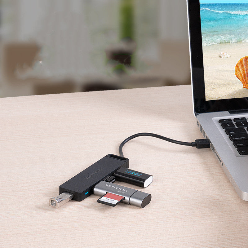 USB 2.0 Hub mit Micro-USB Stromversorgung, 0.5m