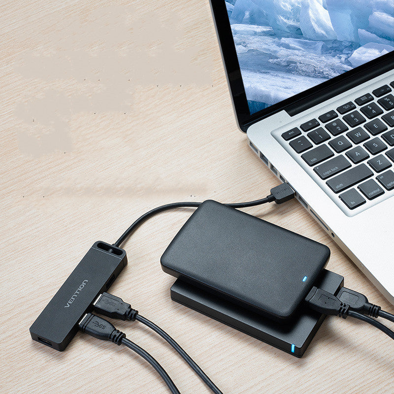 USB 2.0 Hub mit Micro-USB Stromversorgung, 0.5m