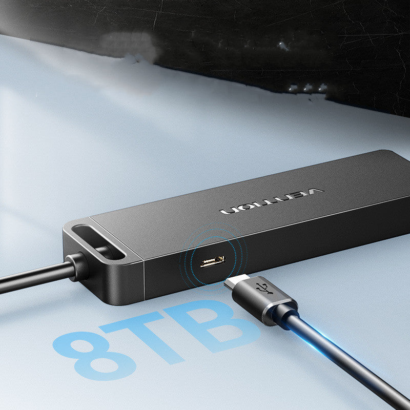 USB 2.0 Hub mit Micro-USB Stromversorgung, 0.5m