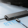 USB 2.0 Hub mit Micro-USB Stromversorgung, 0.5m