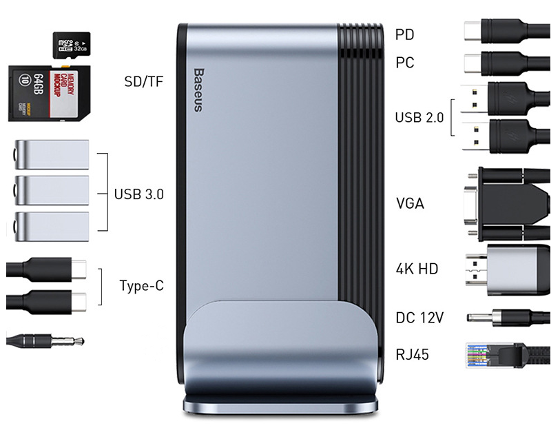 Workstation 16-in-1 Multi-Interface Docking Station – Bild 3 | LuxeStyle