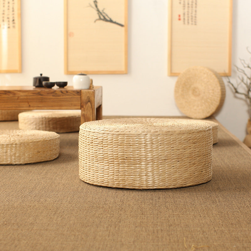 Meditationskissen aus Rattan für Boden & Sofa – Bild 1 | LuxeStyle