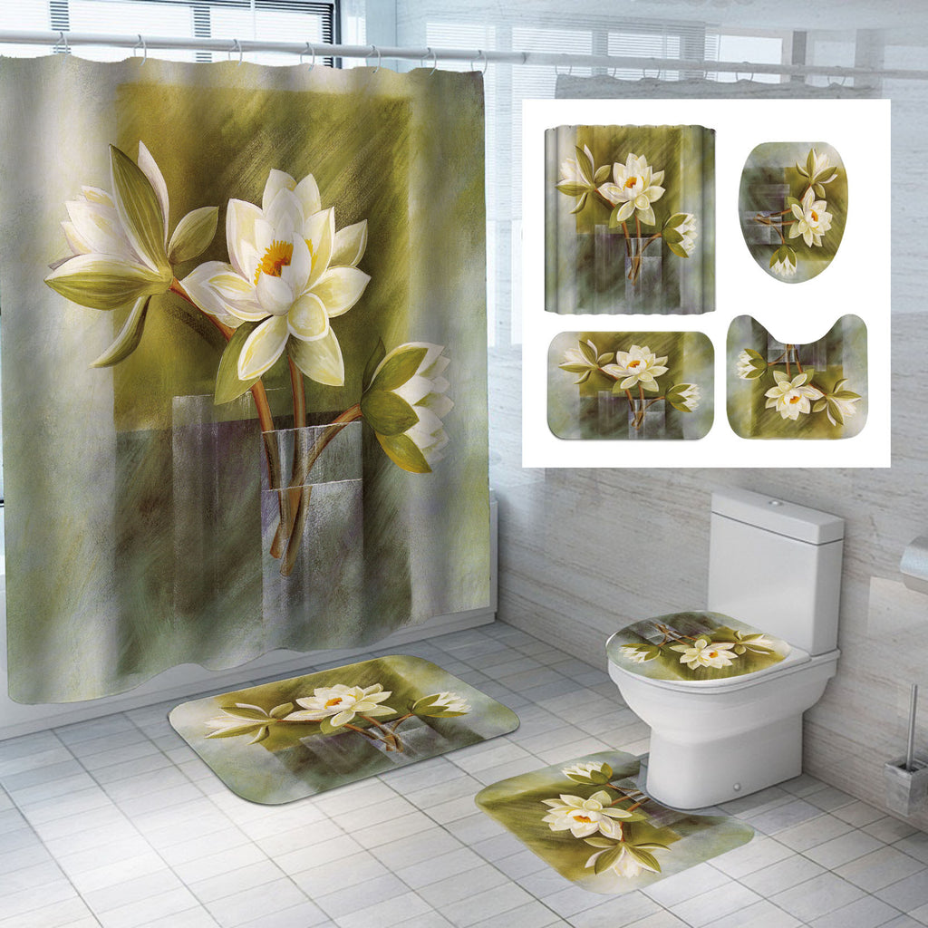 Duschvorhang mit Blumenmuster – Bild 4 | LuxeStyle
