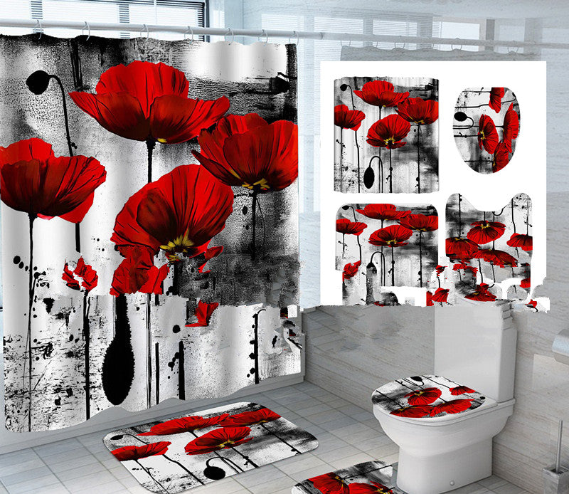 Duschvorhang mit Blumenmuster – Bild 5 | LuxeStyle