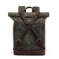 Leinen-Canvas Reiserucksack mit Magnetverschluss | LuxeStyle