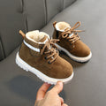Kinder Winterstiefel aus Strick und Synthetikleder – Bild 1 | LuxeStyle