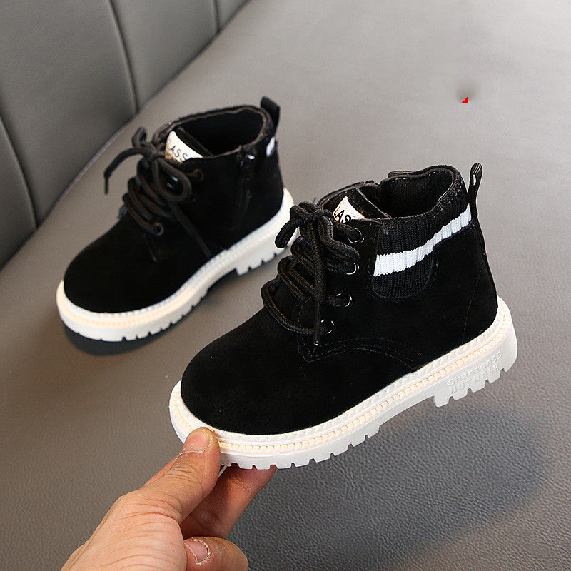 Kinder Winterstiefel aus Strick und Synthetikleder – Bild 5 | LuxeStyle