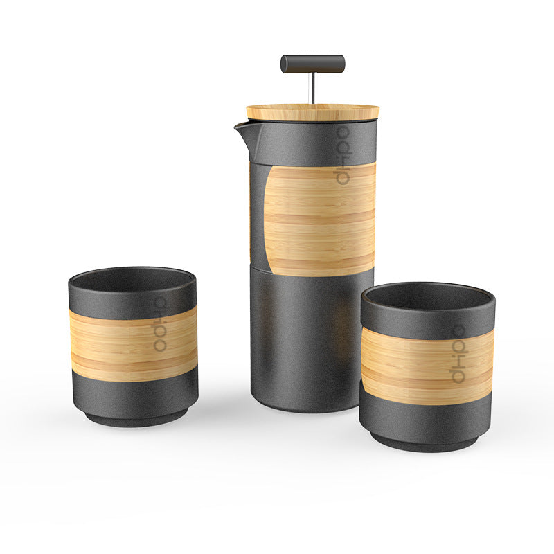 Keramik-Kaffeebereiter-Set für unterwegs – Bild 5 | LuxeStyle