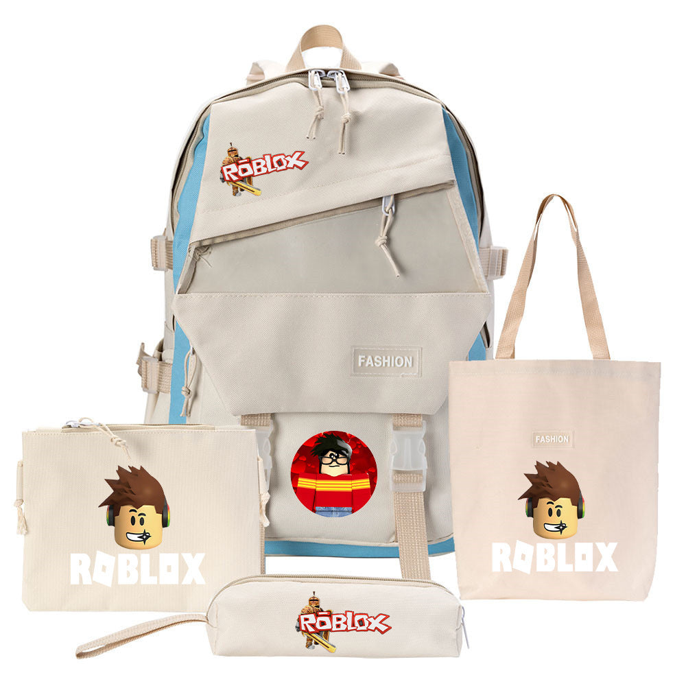 Canvas-Rucksack mit Schulzubehör – Bild 11 | LuxeStyle