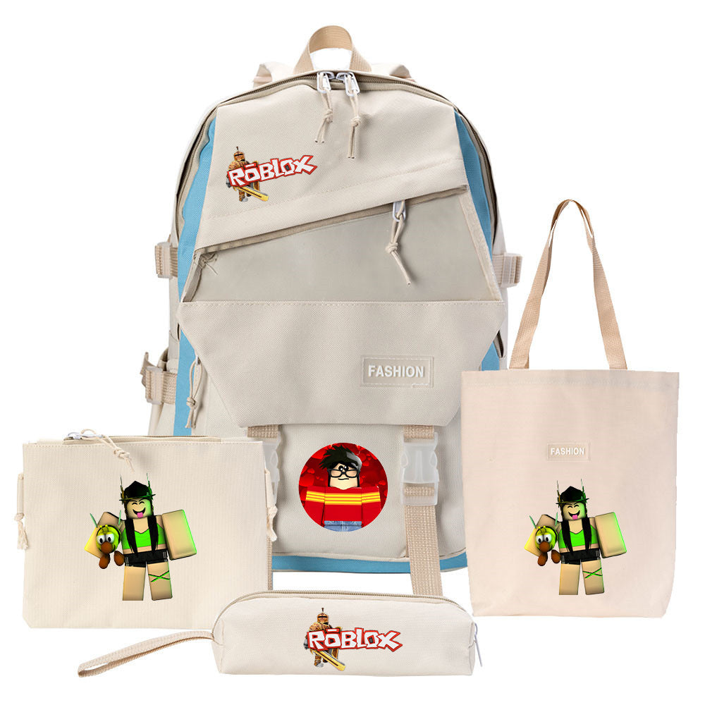 Canvas-Rucksack mit Schulzubehör – Bild 9 | LuxeStyle